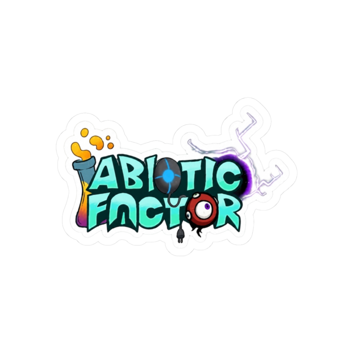 Abiotic Factor Logo Sticker - alternate angle 3, merchandise