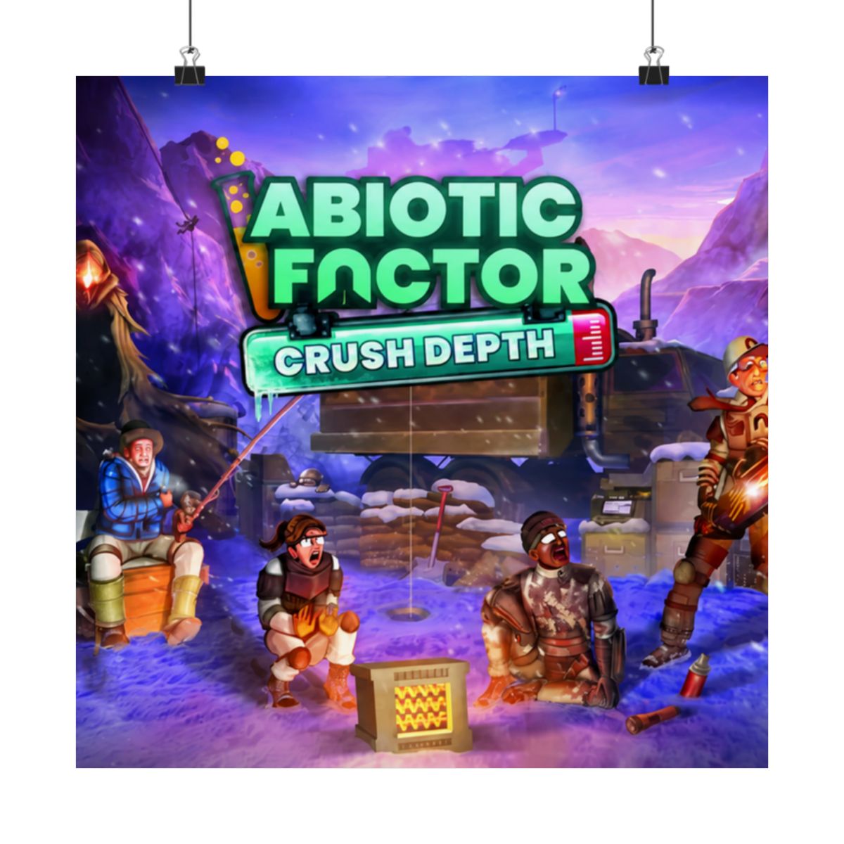 Crush Depth Key Art - White Border Poster | Abiotic Factor - alternate angle 4, merchandise